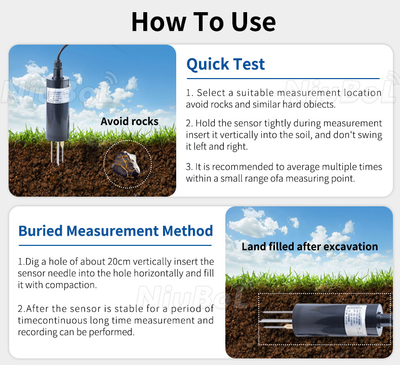 Sensor de humedad del suelo TDR